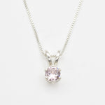 2910-P-cMOR: Sterling Silver 925 Created Morganite