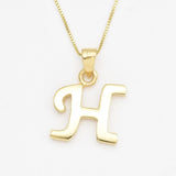 Letter H Pendant - Silver Name Pendant - Personalized Necklace