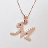 Letter M Pendant - Name Initial Necklace - Personalized Gift