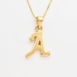 Letter A Pendant - Capital A Necklace - Alphabet Letter Pendant