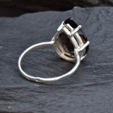 2319-R-nSTT: Sterling Silver 925 Smoky Topaz