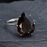 2319-R-nSTT: Sterling Silver 925 Smoky Topaz