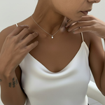 Created CZ Pendant in 925 Sterling Silver, elegant solitaire design, perfect for birthdays and daily wear.