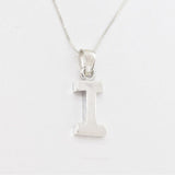 Letter I Gold Pendant - Initial I Necklace, Alphabet Gold Pendant