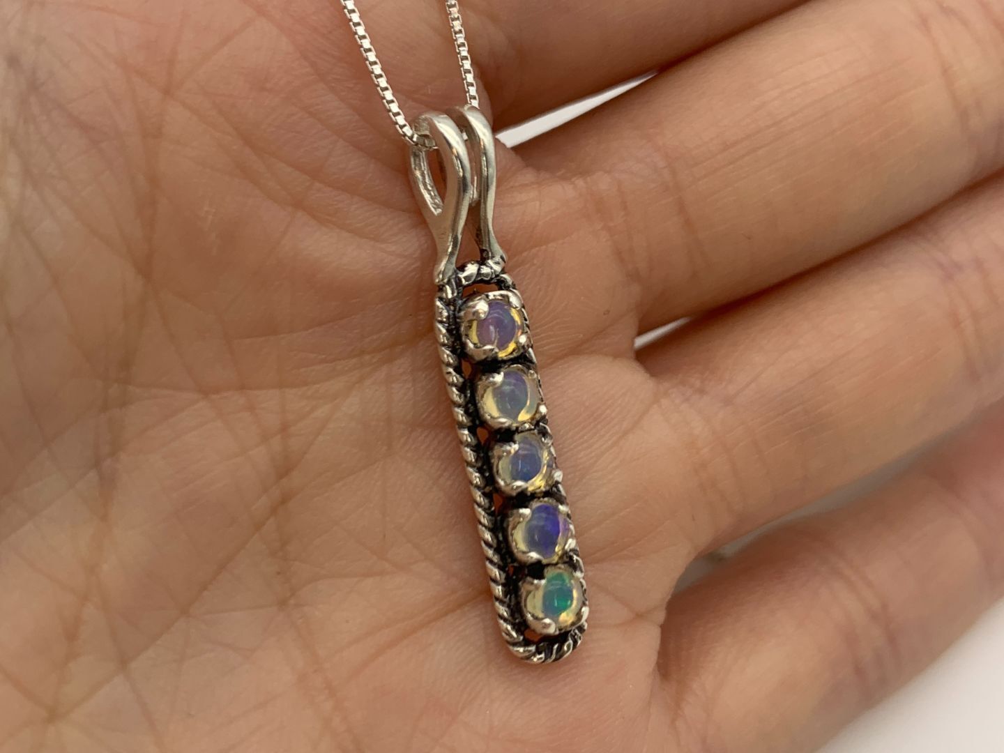 2463-P-nEOOD: Sterling Silver 925 Natural Opal