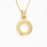 Letter O Pendant - Name Initial Necklace - Personalized Pendant