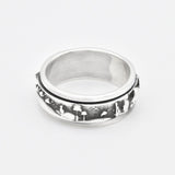 Camel Spinner Ring - Ship Of Desert Ring - Silver Camel Ring