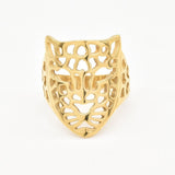Silver Jaguar Ring - Jaguar Head Rin - Silver Animal Ring