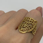 TE-071-R-0S: Gold Vermeil 18k