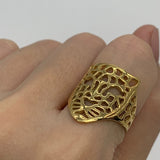 TE-071-R-0S: Gold Vermeil 18k