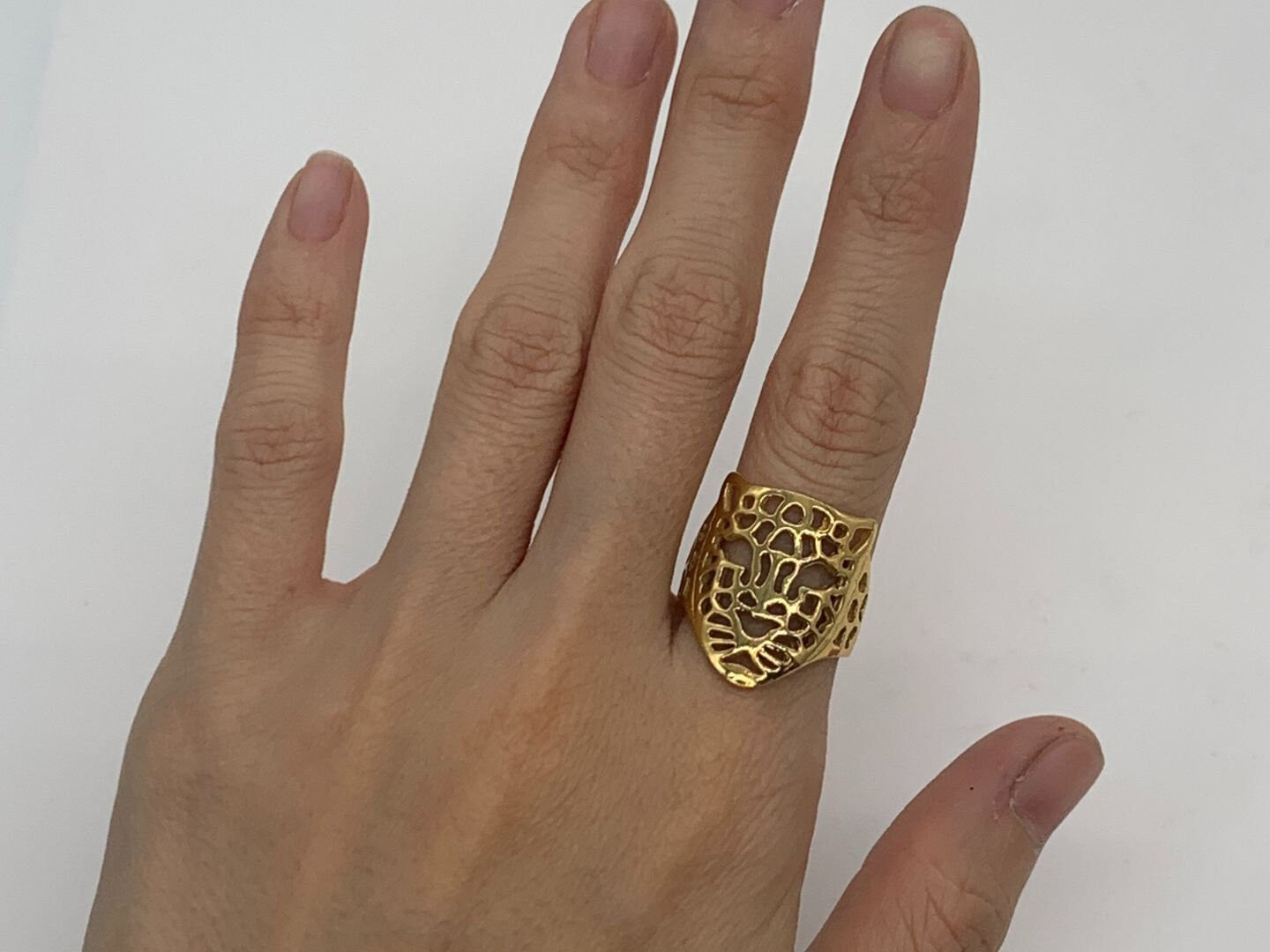 TE-071-R-0S: Gold Vermeil 18k