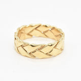 Silver Braided Band - Twisted Braid Ring - Silver Celtic Band
