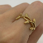 TE-074-R-0S: Gold Vermeil 18k