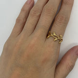 TE-074-R-0S: Gold Vermeil 18k