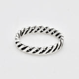 Gold Twisted Ring - Stackable Band, Modern Gold Band