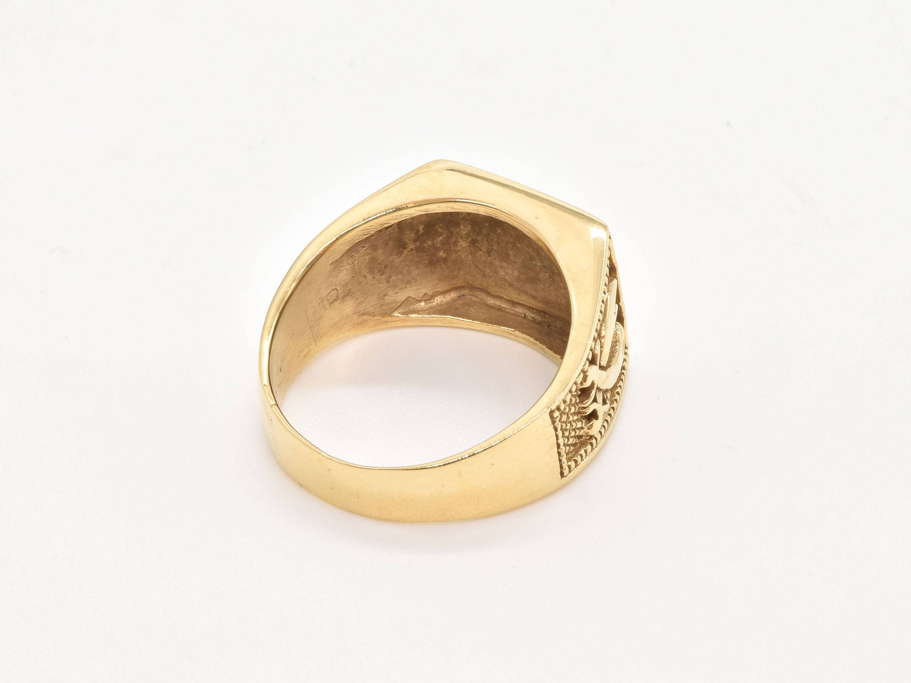 TE-073-R-0S: Gold Vermeil 18k