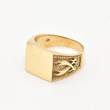 TE-073-R-0S: Gold Vermeil 18k