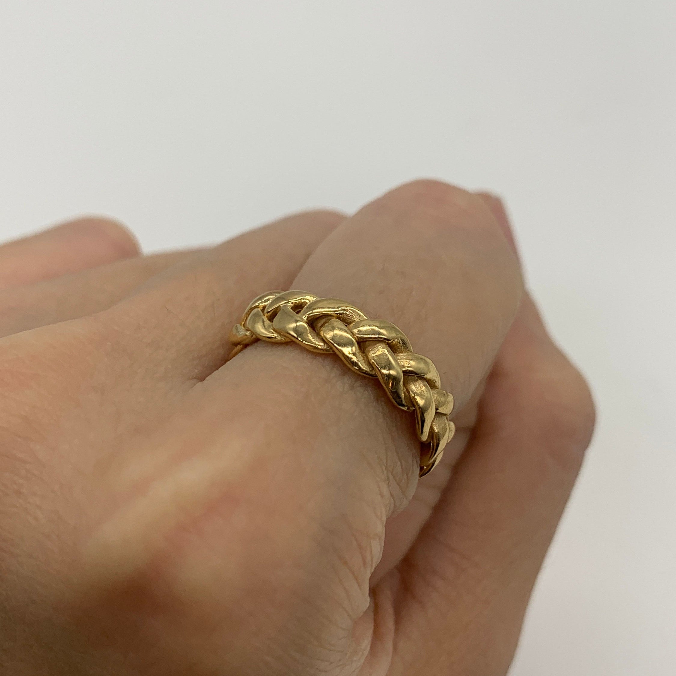 TE-076-R-0S: Gold Vermeil 18k