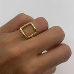 TE-066-R-0S: Gold Vermeil 18k