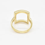 TE-066-R-0S: Gold Vermeil 18k