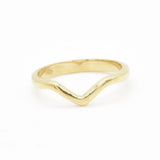 Dainty Chevron Ring - V Shaped Band - Wish Bone Ring