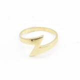 Flash Sliver Ring - Lightning Bolt Signet - Thunder Silver Ring