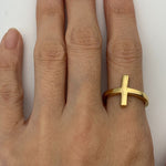TE-080-R-0S: Gold Vermeil 18k