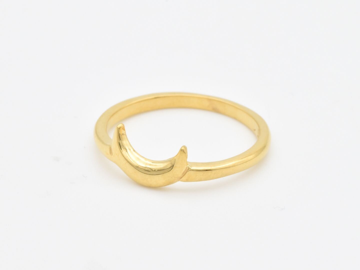 Crescent Moon Ring Gold Moon Ring Stacking Ring Dainty Ring Minimalist Ring  Moon Ring Dainty Jewelry Minimalist Jewelry 