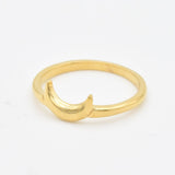 Crescent Moon Ring - Silver Moon Ring - Half Moon Ring