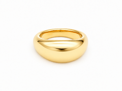 Gold Dome Ring - Dome Statement Ring - Gold Unisex Ring