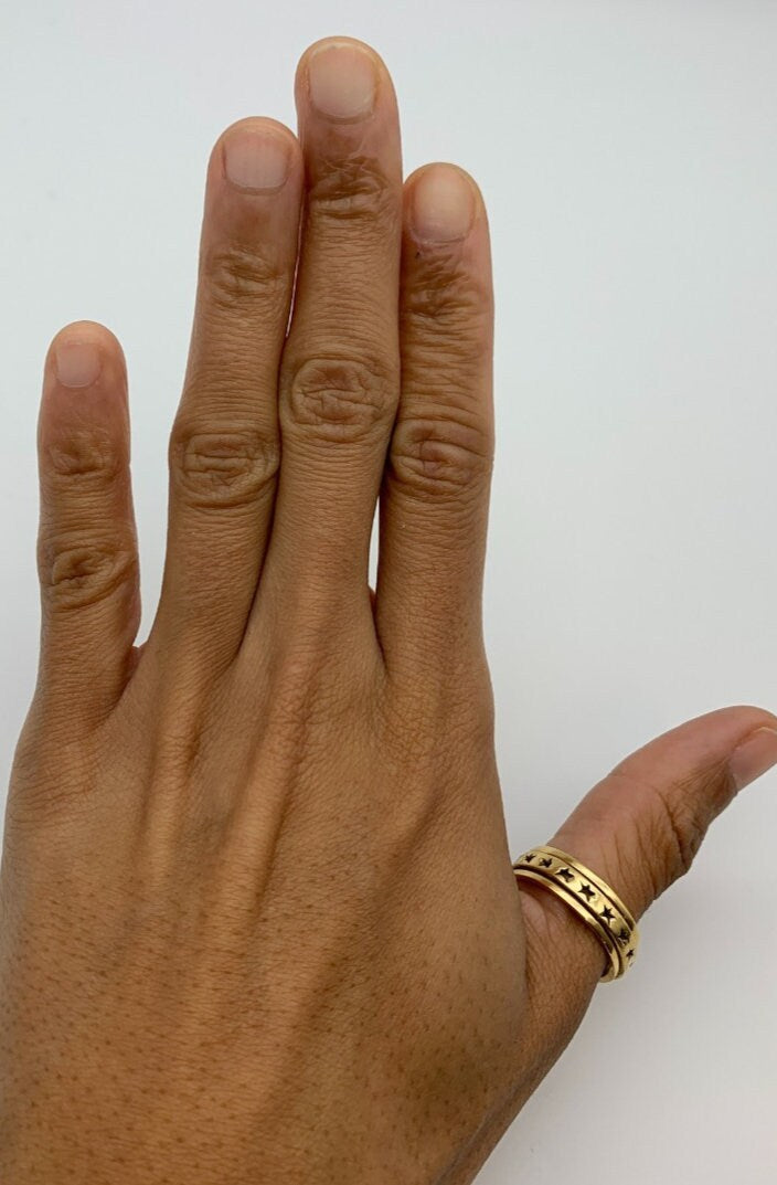 TE-081-R-0S: Gold Vermeil 18k