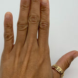 TE-081-R-0S: Gold Vermeil 18k