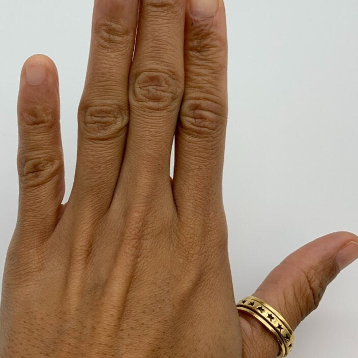 TE-081-R-0S: Gold Vermeil 18k