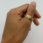 TE-081-R-0S: Gold Vermeil 18k