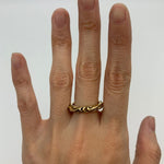 TE-091-R-0S: Gold Vermeil 18k