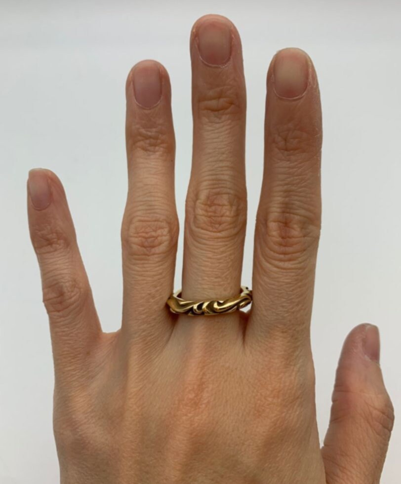 TE-091-R-0S: Gold Vermeil 18k