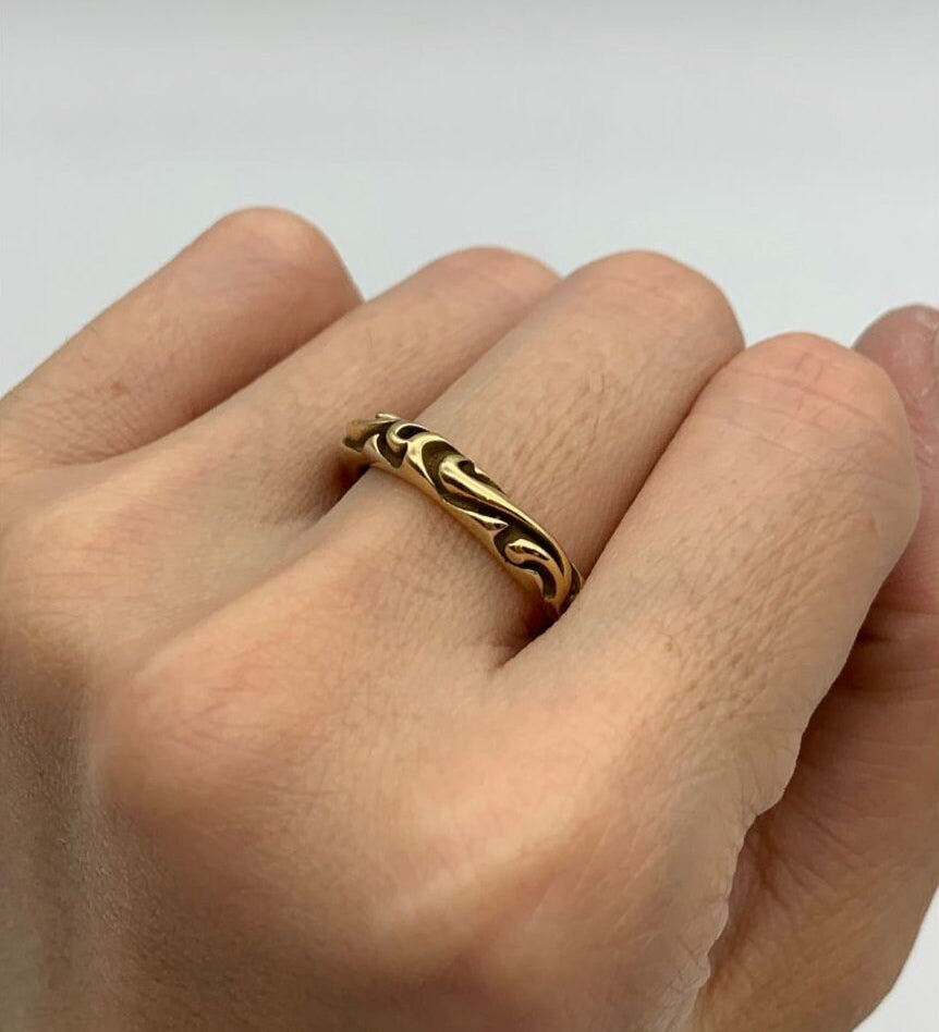 TE-091-R-0S: Gold Vermeil 18k