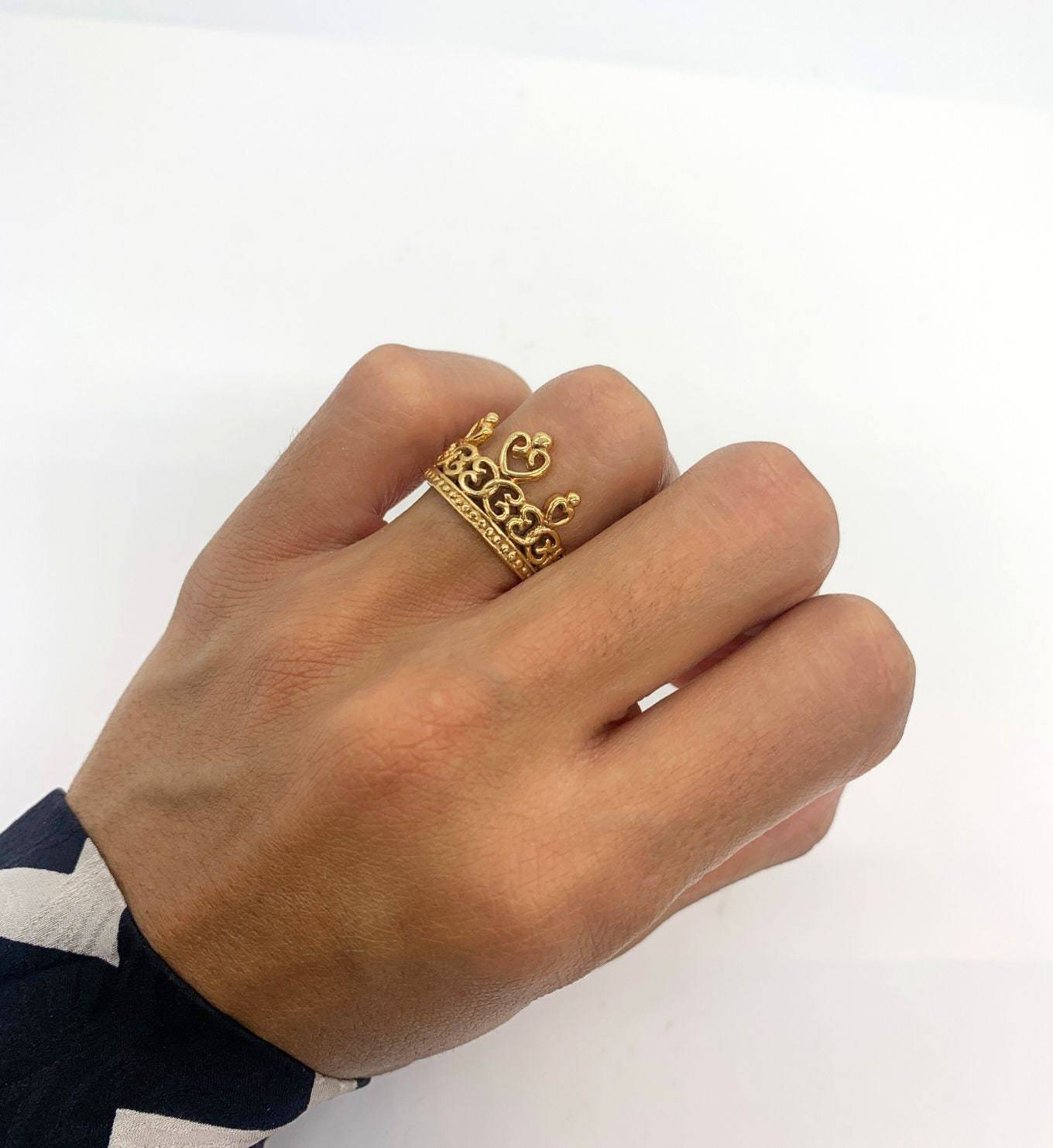 TE-077-R-0S: Gold Vermeil 18k