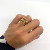 TE-077-R-0S: Gold Vermeil 18k