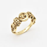 Sun and Moon Ring - Gold Astrology Ring, Celestial Band