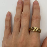 Sun and Moon Ring - Gold Astrology Ring, Celestial Band
