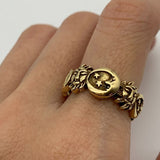 Sun and Moon Ring - Gold Astrology Ring, Celestial Band