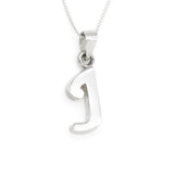 Gold Letter J Pendant - Alphabet Letter Necklace, Big Letter J Pendant