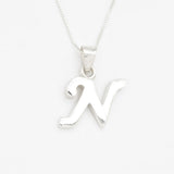 Gold Letter N Pendant - Alphabet Letter Necklace - Initial Letter N Pendant