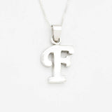 Gold Letter F Pendant - Alphabet Letter Necklace, Initial Letter F Pendant