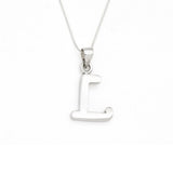 Rose Gold Letter L Pendant - Alphabet Letter Necklace-  Initial L Necklace