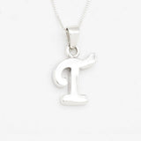 Letter T Gold Pendant - Alphabet Letter Necklace - Initial Letter T Necklace