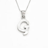Letter G Gold Pendant -  Initial G Necklace, Alphabet Letter Gold Pendant