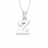 Gold Letter Z Pendant - Alphabet Letter Necklace, Capital Z Pendant