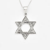 Jewish Star Pendant - Star of David Necklace, Gold Judaism Pendant